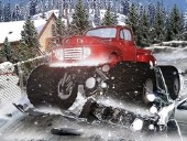 Heavy Wheels on Snow