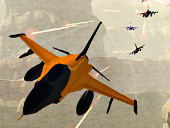 Orange Jet Fighter
